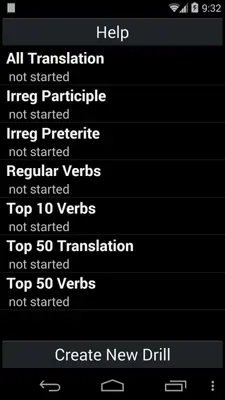 Spanish Verb Trainer android App screenshot 4